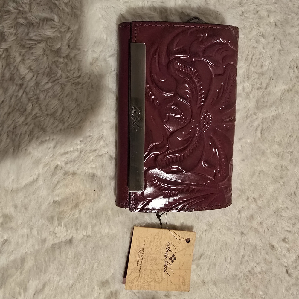 Patricia Nash Carnet Wallet in Rich Burgundy